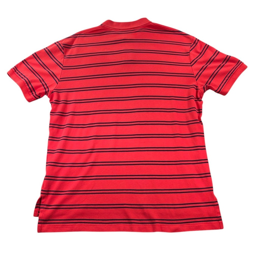 Polo Ralph Lauren Classic Preppy Striped Polo Shirt Mens XL Crimson Red Navy - Picture 6 of 9